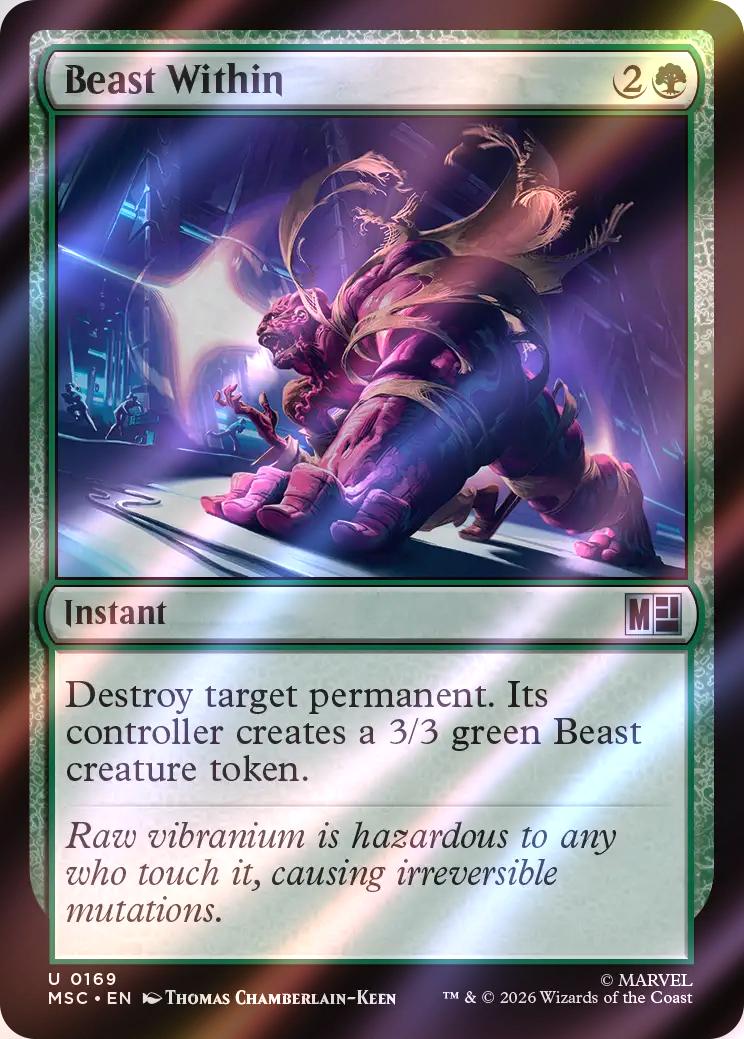 Beast Within [169] [Marvel Super Heroes: Commander] [Surge Foil]