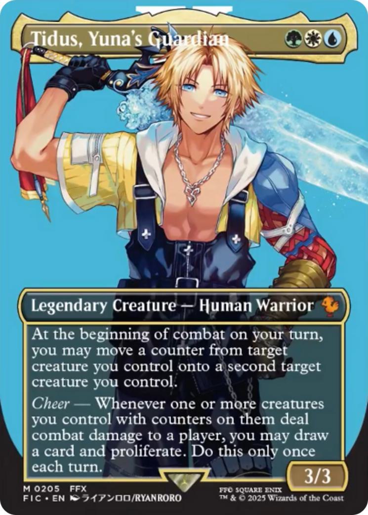Tidus, Yuna's Guardian [205] [Borderless] [Character] [FINAL FANTASY: Commander] [Non-Foil]
