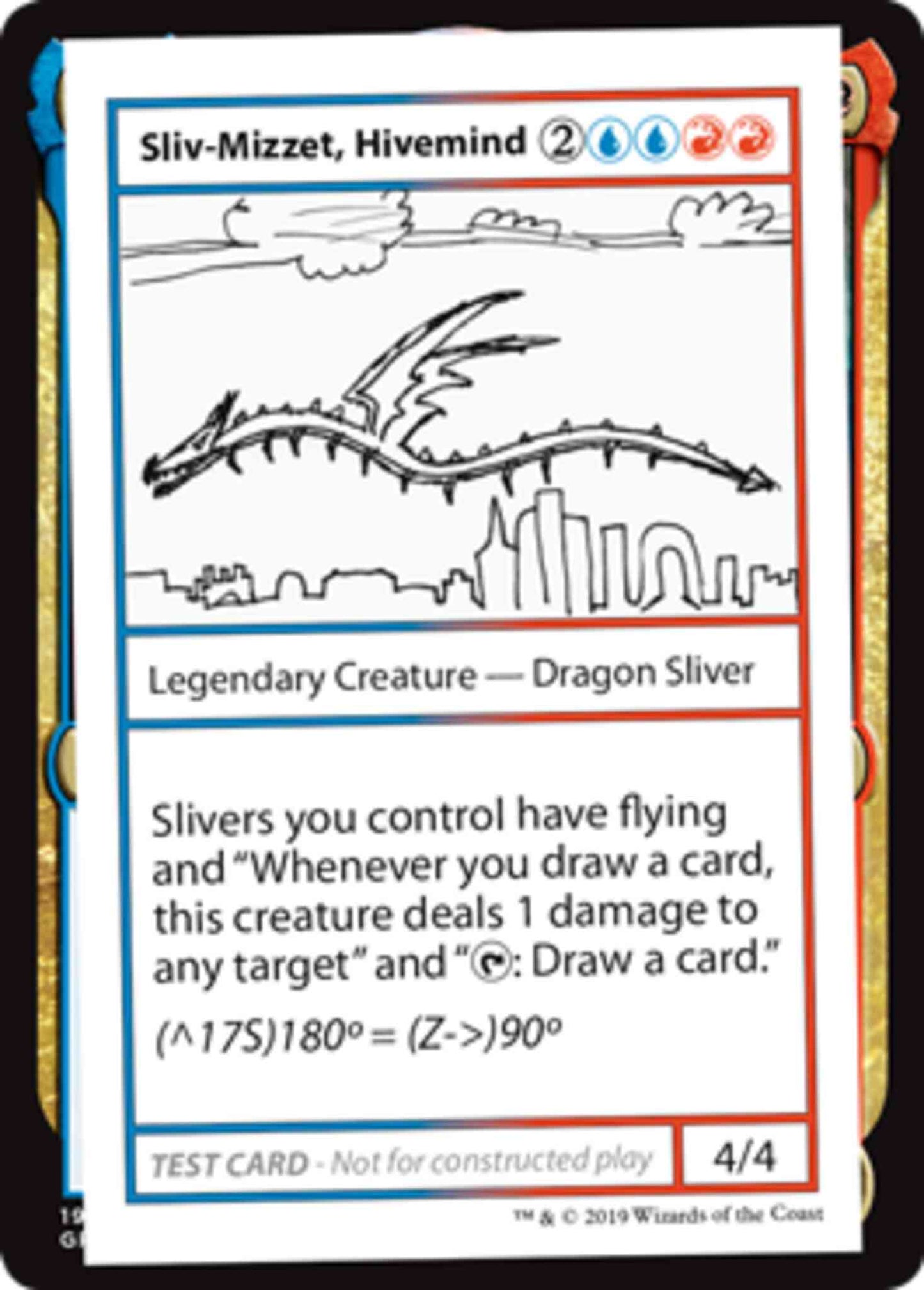 Sliv-Mizzet, Hivemind - No Symbol [99] [Mystery Booster Playtest Cards 2021] [Non-Foil]