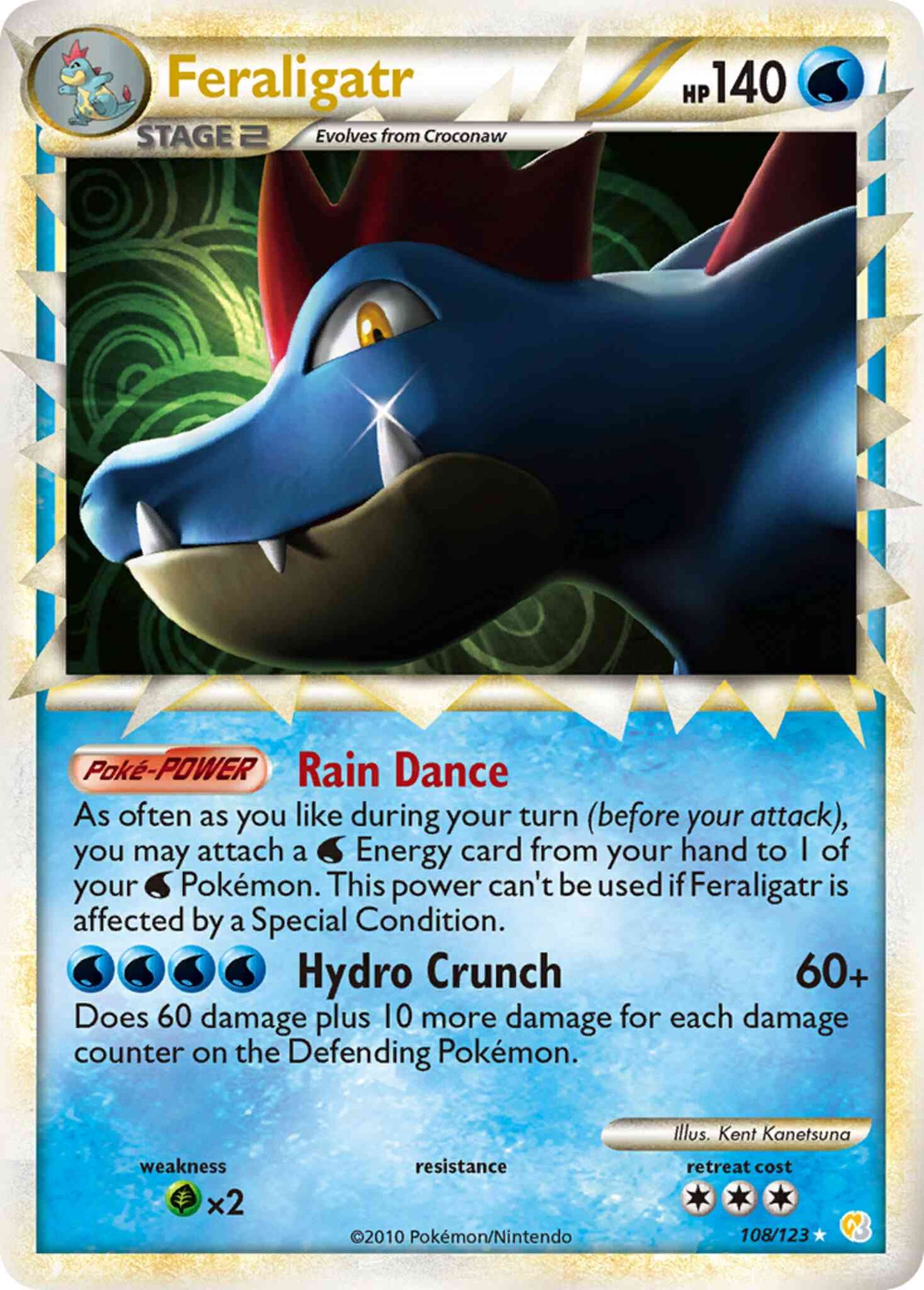 Feraligatr - 108/123 - Rare Prime [hgss1-108] [Ultra]