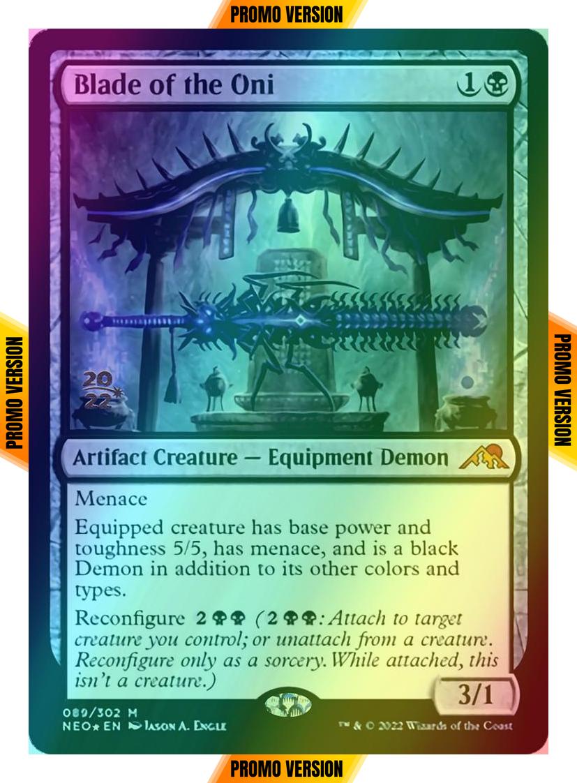 Blade of the Oni [Prerelease] [89s] [Kamigawa: Neon Dynasty: Promos] [Foil]