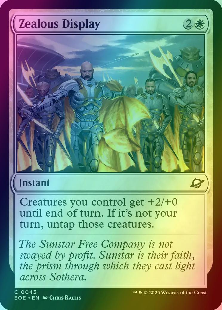 Zealous Display [45] [Edge of Eternities] [Foil]