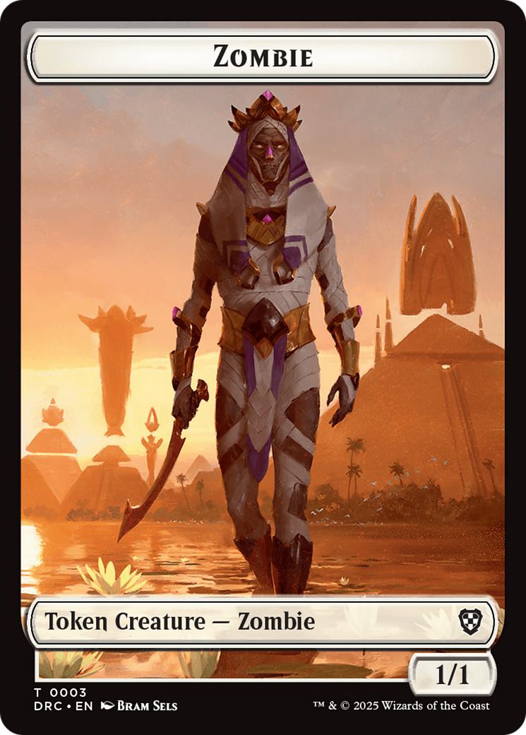 Timeless Dragon Token (06) // Zombie Token (03) [Aetherdrift: Commander: Tokens] [Non-Foil]