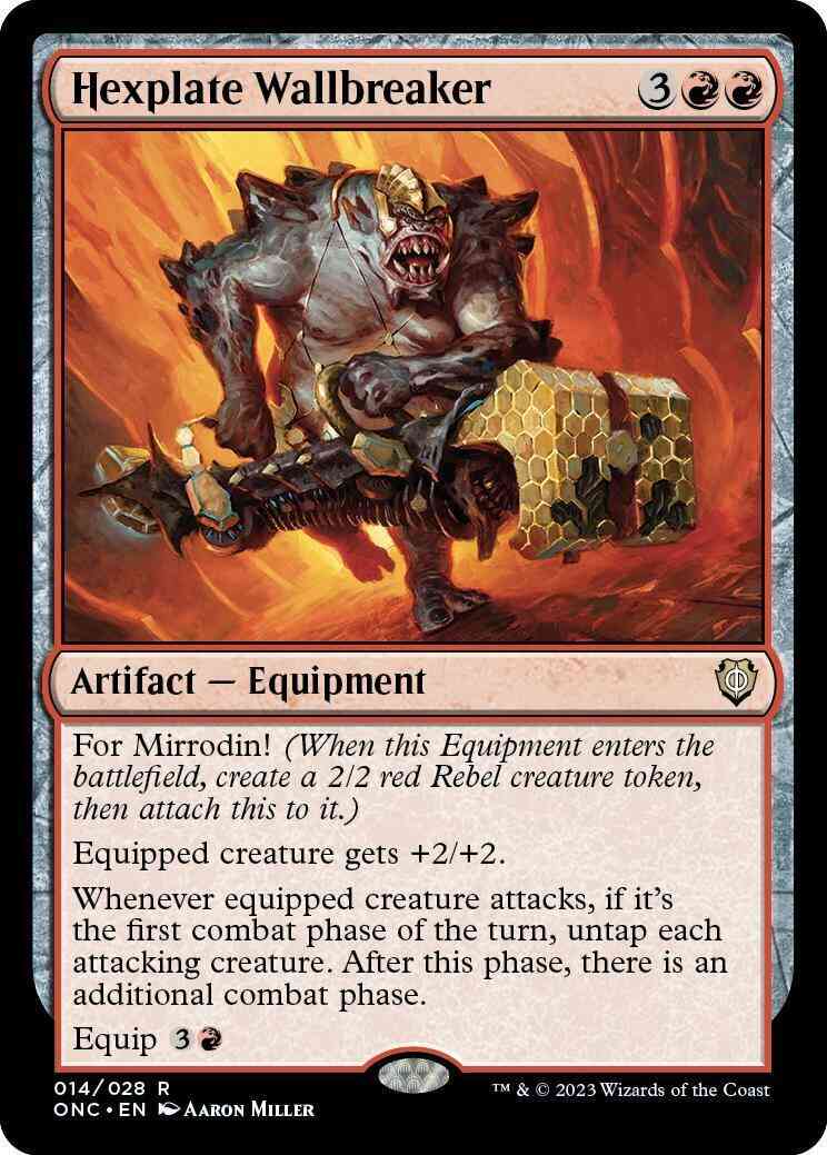 Hexplate Wallbreaker [14] [Phyrexia: All Will Be One: Commander] [Non-Foil]