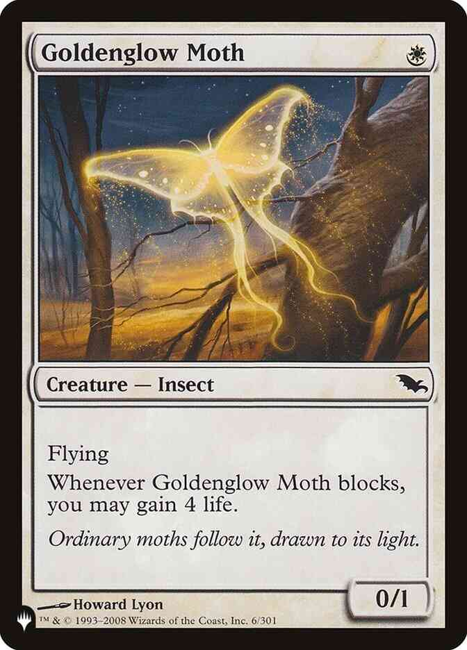 Goldenglow Moth [SHM-6] [The List] [Non-Foil]