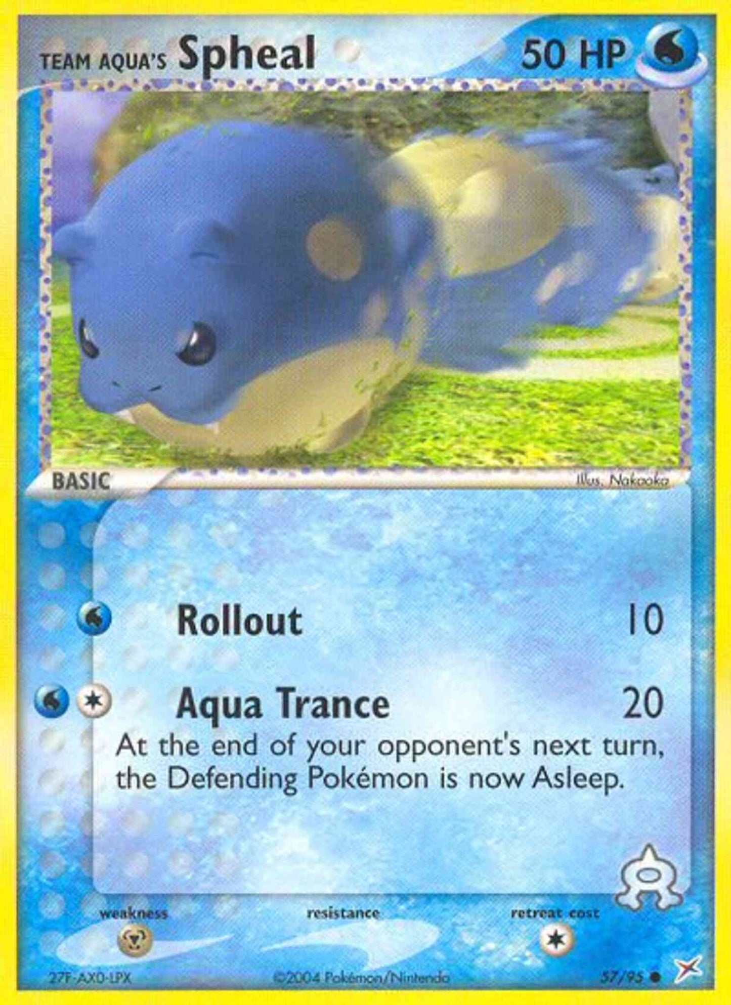 Team Aqua's Spheal - 57/95 - Common [ex4-57] [Reverse Holo]