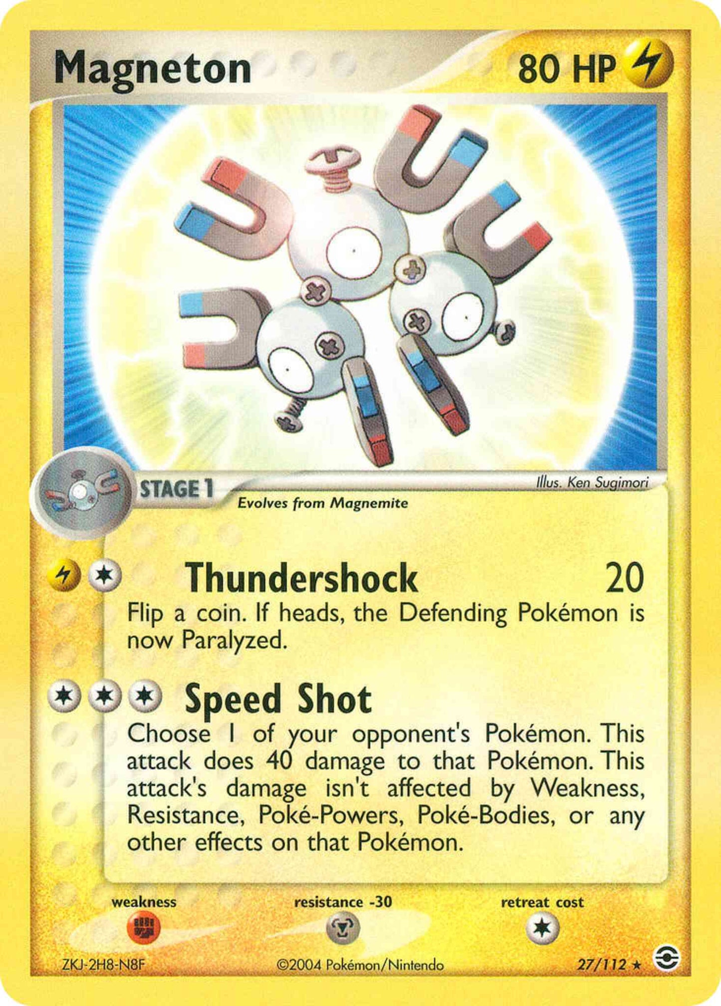 Magneton - 27/112 - Rare [ex6-27] [Reverse Holo]