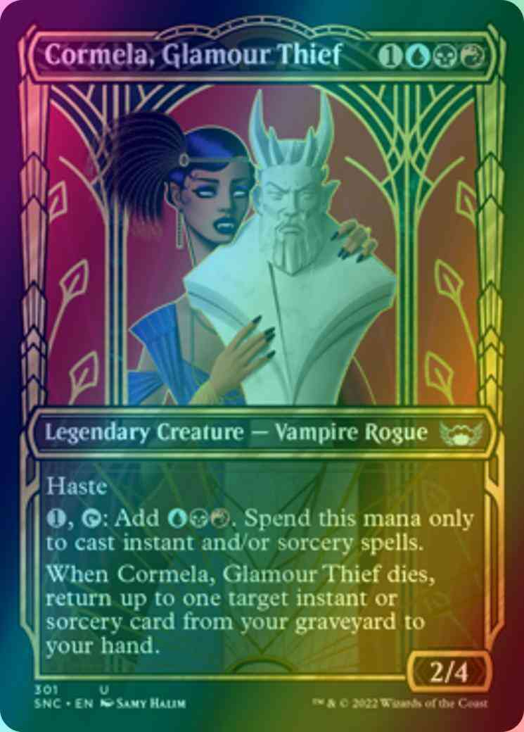 Cormela, Glamour Thief [301] [Golden Age Showcase] [Streets of New Capenna] [Foil]