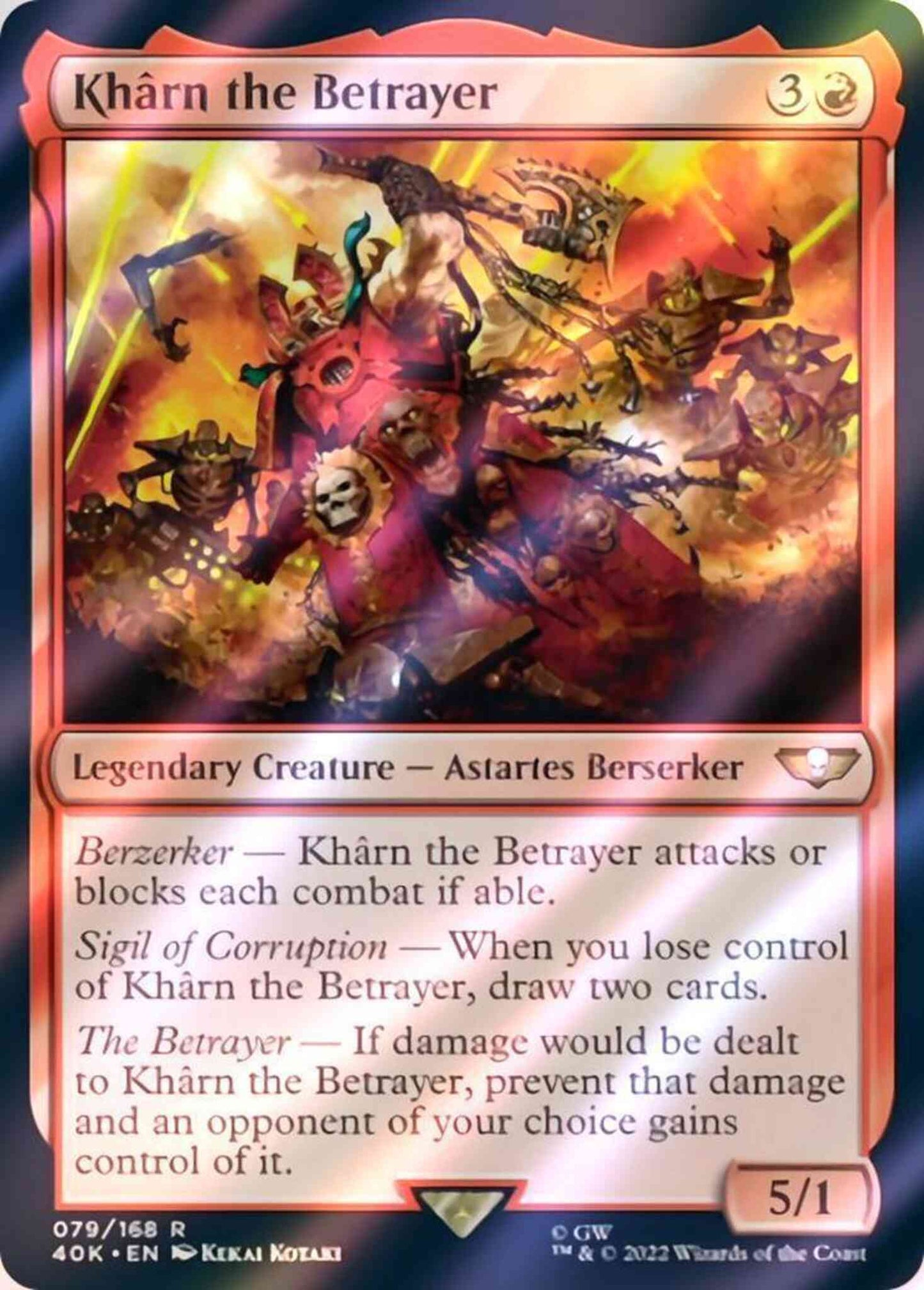 Khârn the Betrayer [79] [Universes Beyond: Warhammer 40,000] [Surge Foil]