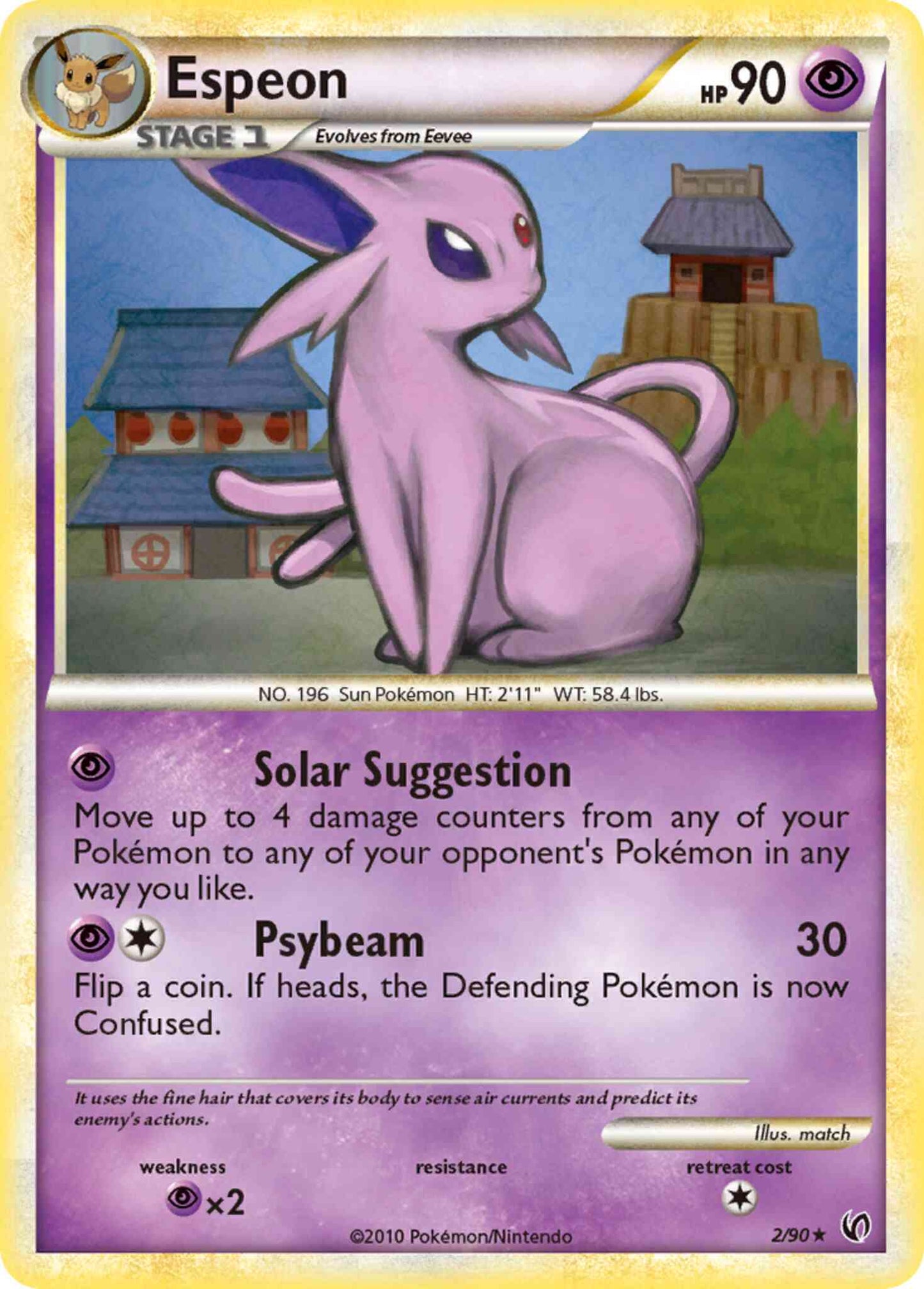 Espeon - 2/90 - Rare Holo [hgss3-2] [Holo]