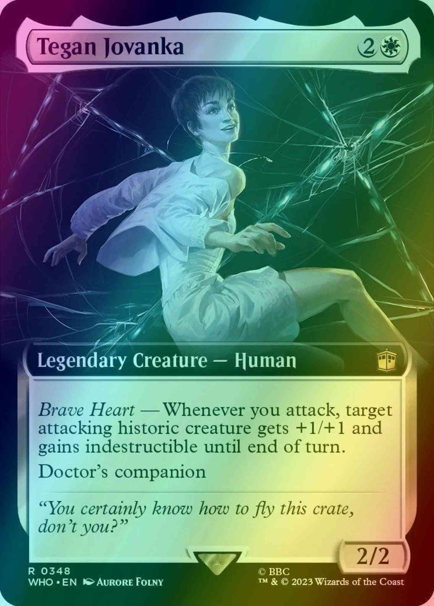 Tegan Jovanka [348] [Extended Art] [Universes Beyond: Doctor Who] [Foil]