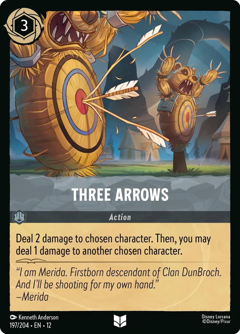Three Arrows - 197/204 [Wilds Unknown] [Non-Foil]