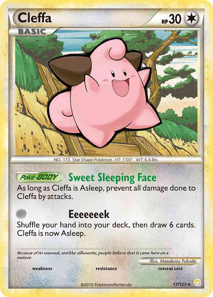 Cleffa - 17/123 - Rare [hgss1-17] [Reverse Holo]