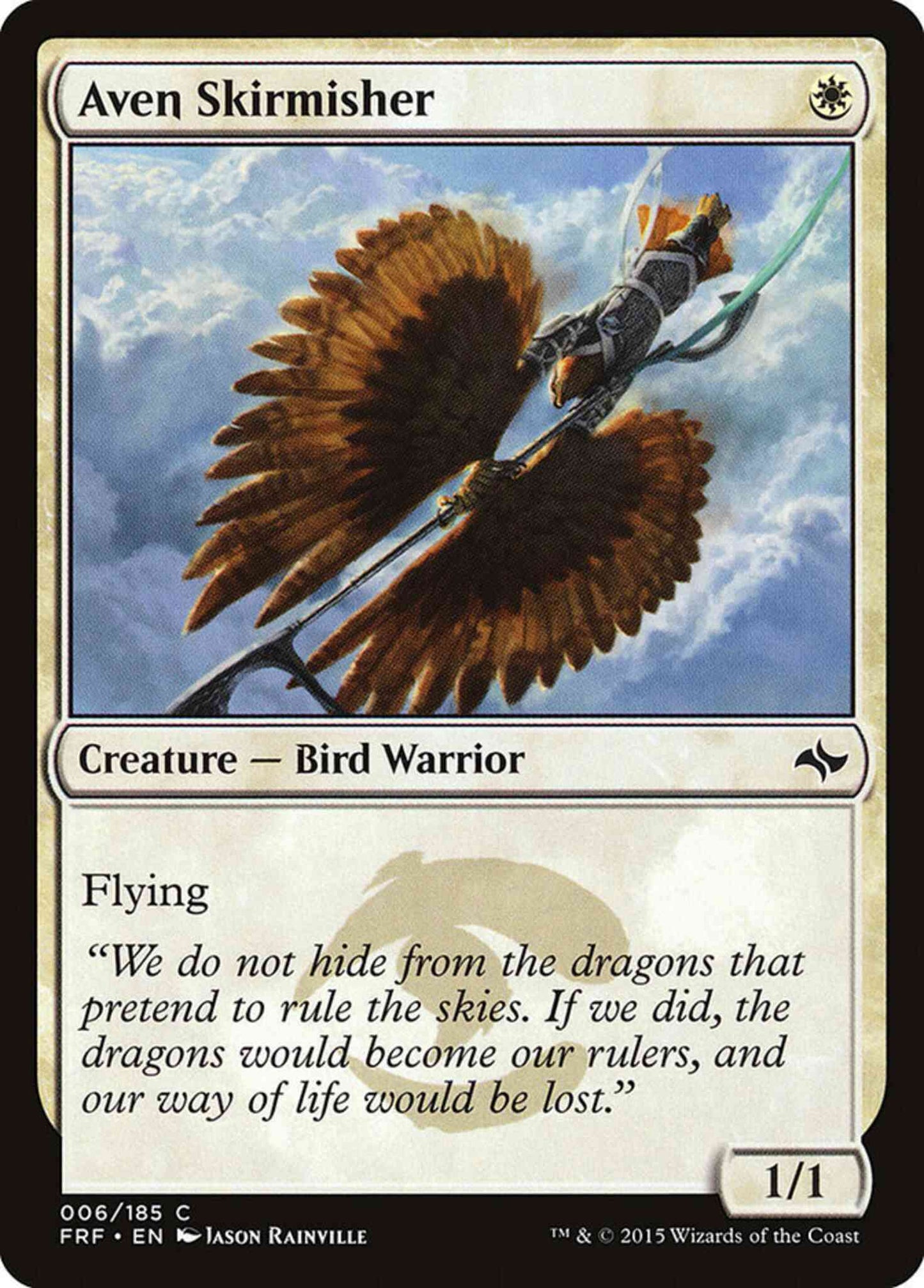 Aven Skirmisher [6] [Fate Reforged] [Non-Foil]