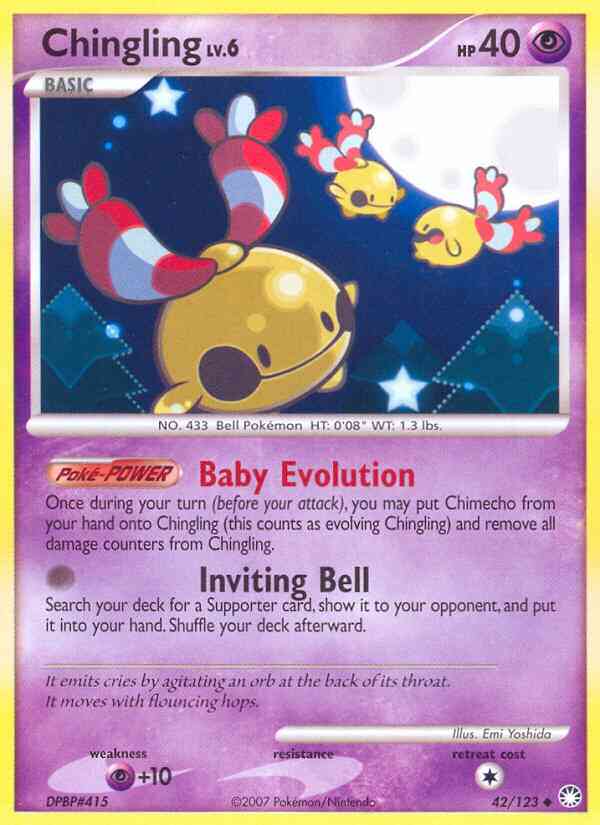 Chingling - 42/123 - Uncommon [dp2-42] [Reverse Holo]