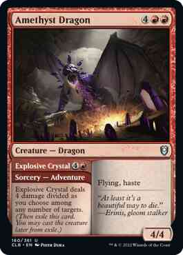 Amethyst Dragon // Explosive Crystal [160] [Commander Legends: Battle for Baldur's Gate] [Non-Foil]