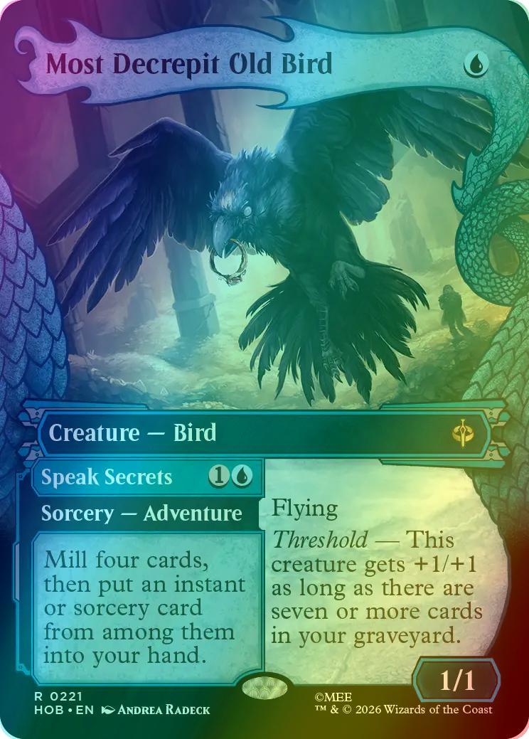 Most Decrepit Old Bird [221] [Borderless] [Dragon Hoard] [The Hobbit] [Foil]