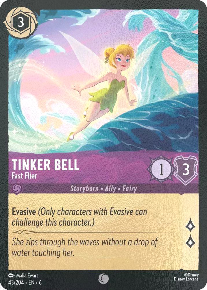 Tinker Bell - Fast Flier - 43/204 [Azurite Sea] [Cold Foil]