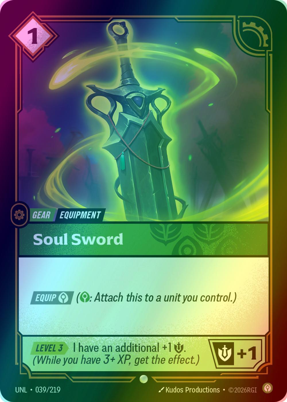 Soul Sword - 039/219 [Unleashed] [Foil]