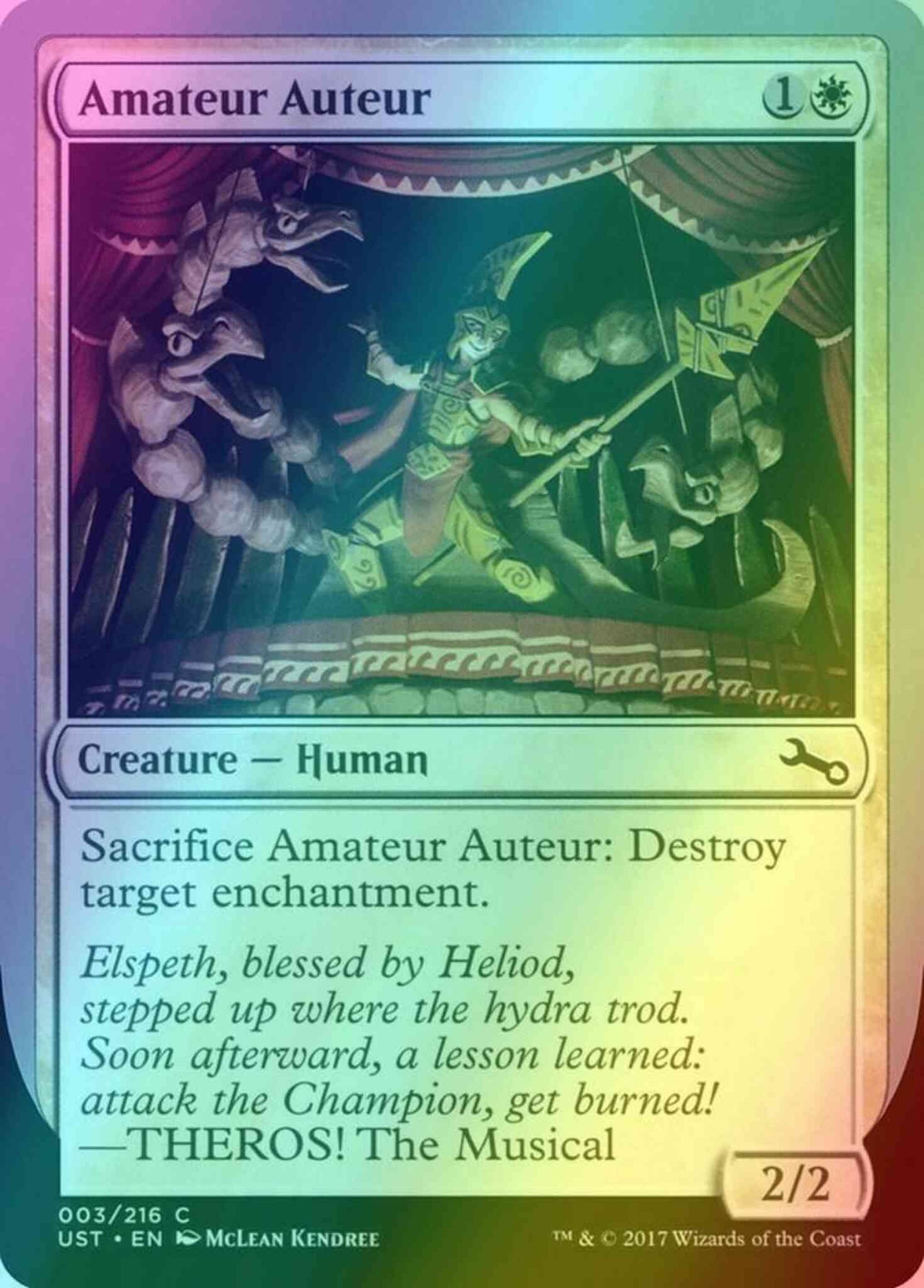 Amateur Auteur [3c] [c] [Unstable] [Foil]