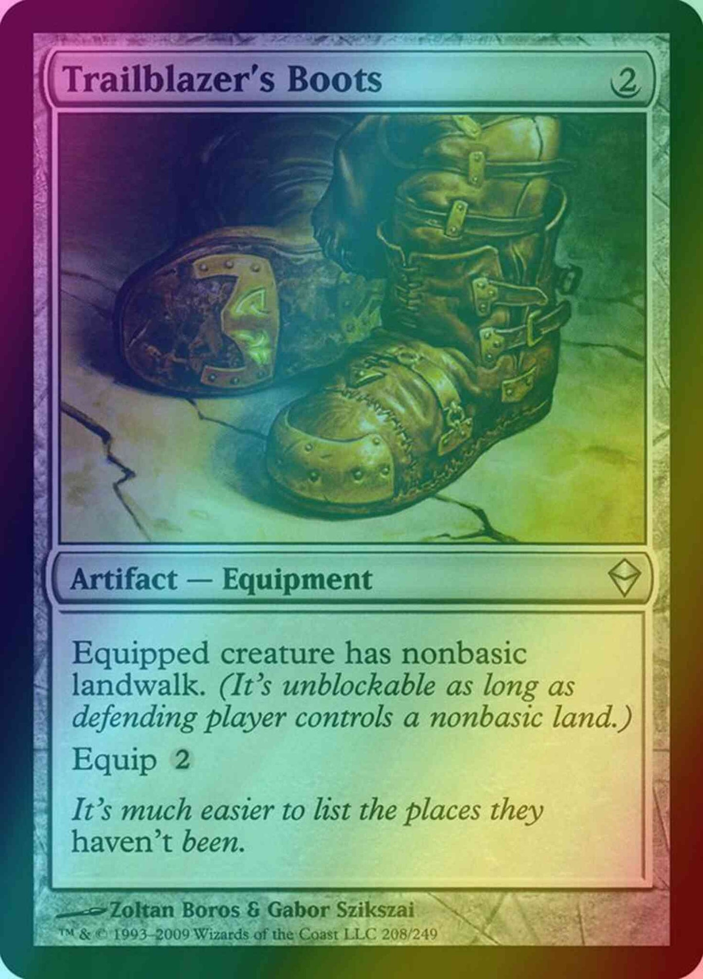 Trailblazer's Boots [208] [Zendikar] [Foil]