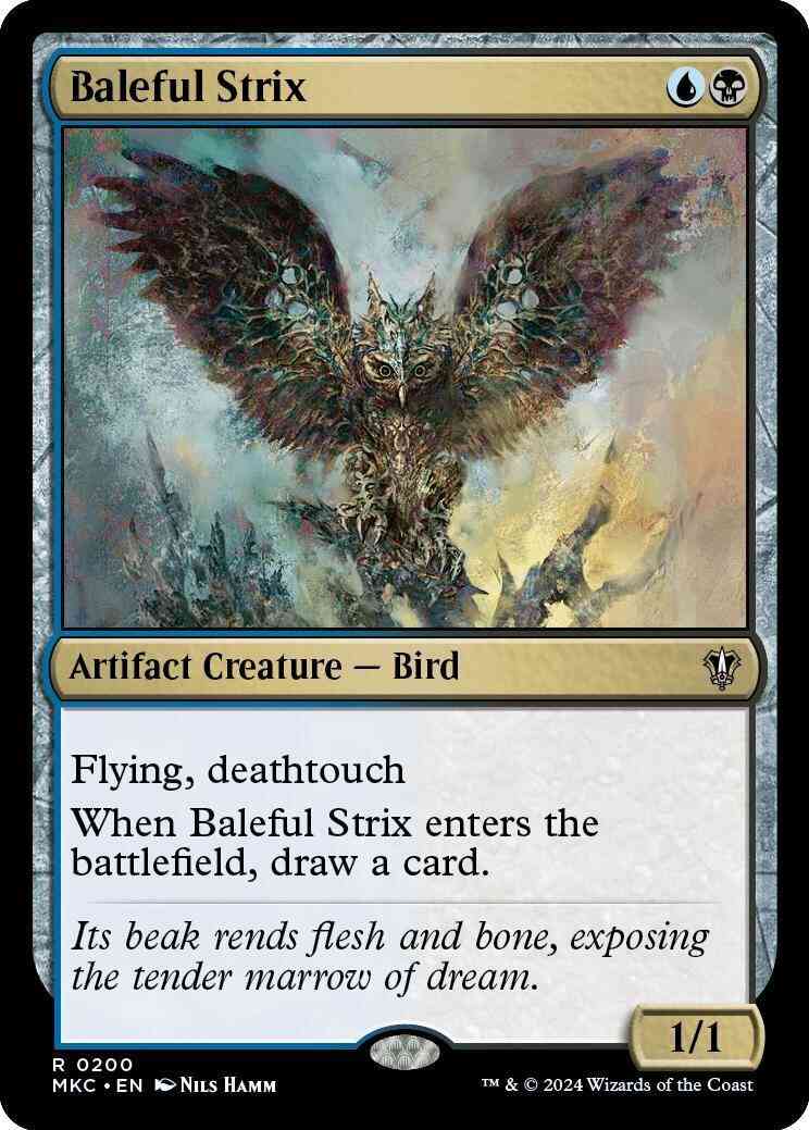 Baleful Strix [200] [Murders at Karlov Manor: Commander] [Non-Foil]