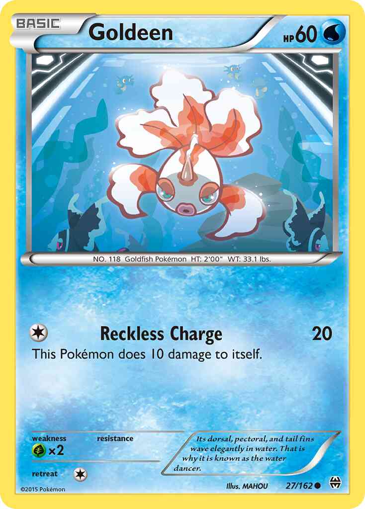 Goldeen - 27/162 - Common [xy8-27] [Reverse Holo]