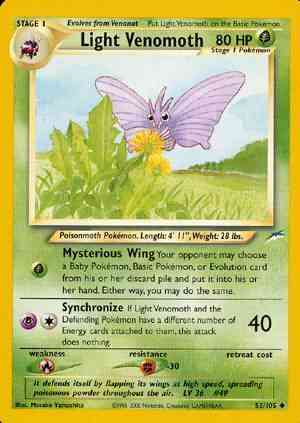 Light Venomoth - 53/105 - Uncommon - Unlimited [neo4U-53] [Non-Holo]