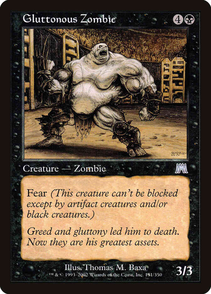 Gluttonous Zombie [151] [Onslaught] [Non-Foil]