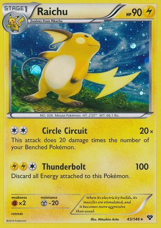 Raichu - 43/146 - Promo [Collector Pack Exclusive] [XY1MSP-43] [Cosmos Holo]