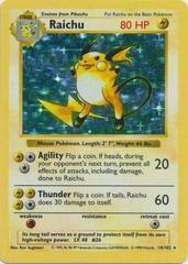 Raichu - 14/102 - Rare - Shadowless [base1S-14] [Holo]