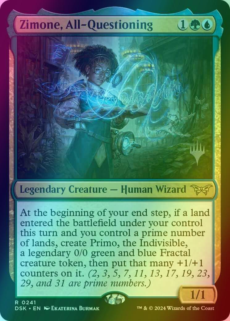Zimone, All-Questioning [241p] [Promo Pack] [Duskmourn: House of Horror: Promos] [Foil]