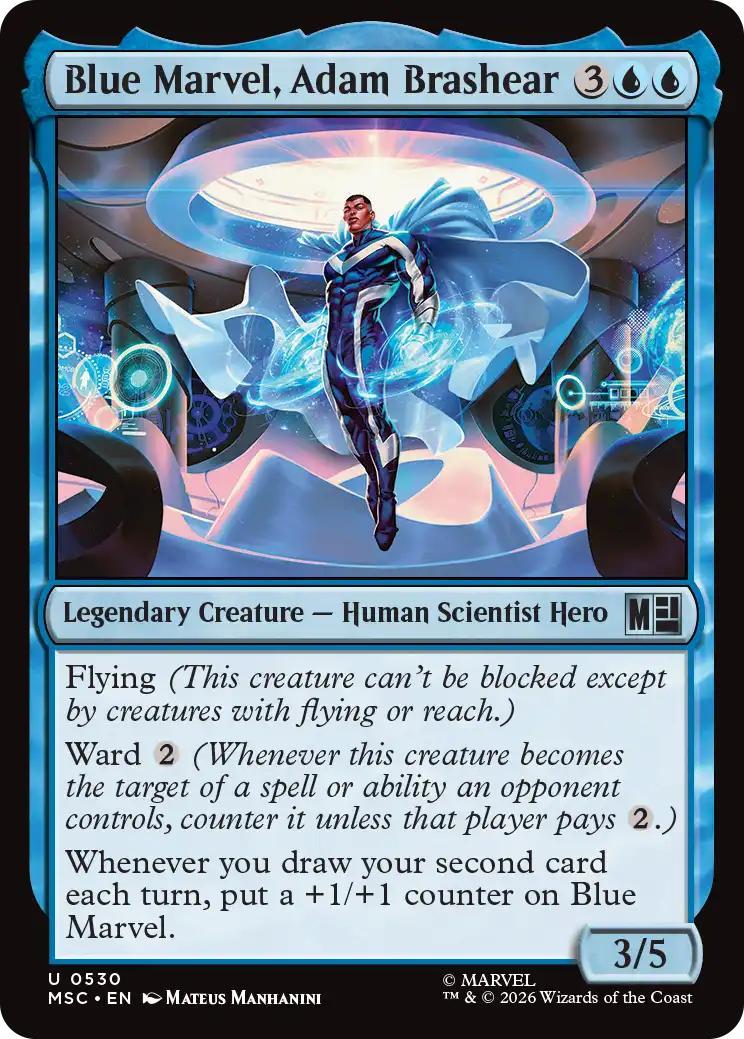 Blue Marvel, Adam Brashear [530] [Beginner Box] [Marvel Super Heroes: Commander] [Non-Foil]