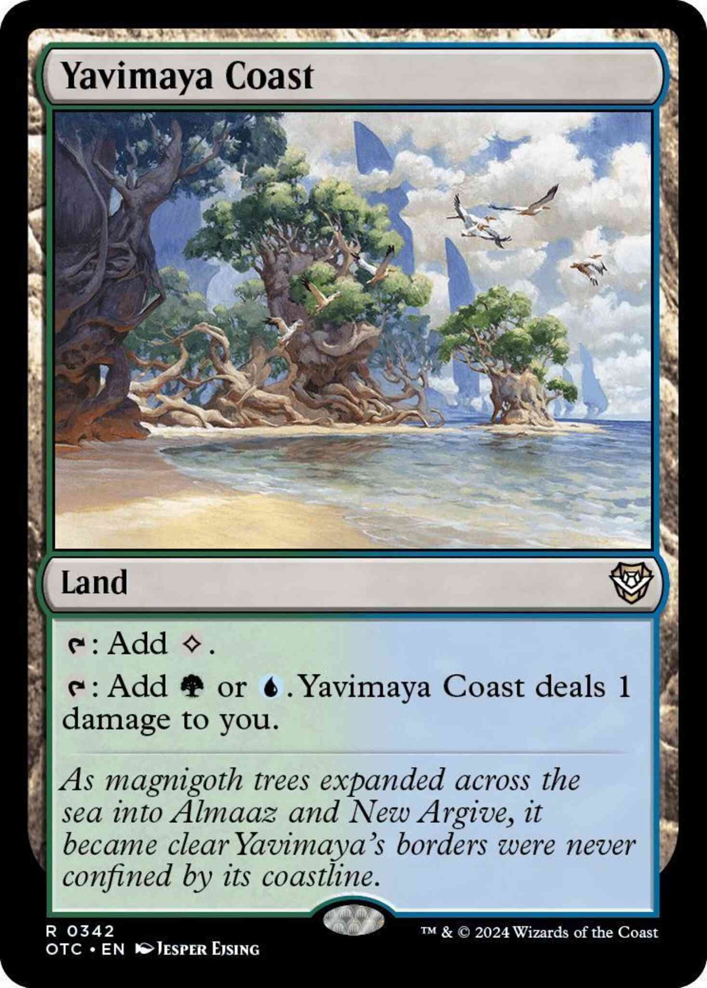 Yavimaya Coast [342] [Outlaws of Thunder Junction: Commander] [Non-Foil]