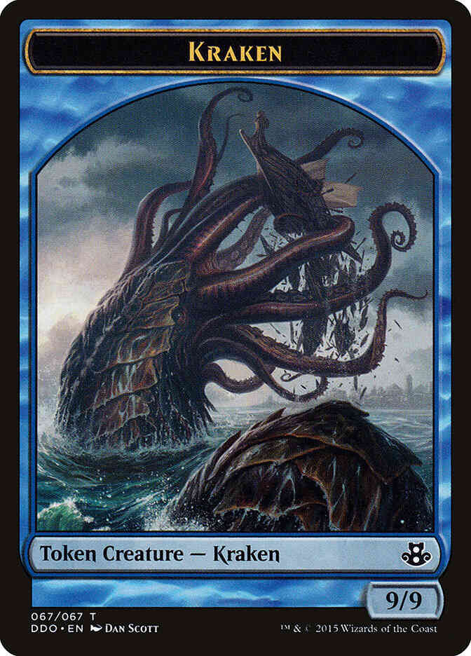 Kraken Token [67] [Duel Decks: Elspeth vs. Kiora] [Non-Foil]