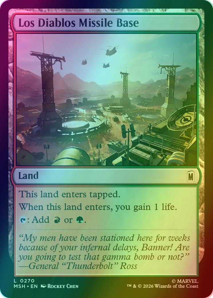 Los Diablos Missile Base [270] [Marvel Super Heroes] [Foil]