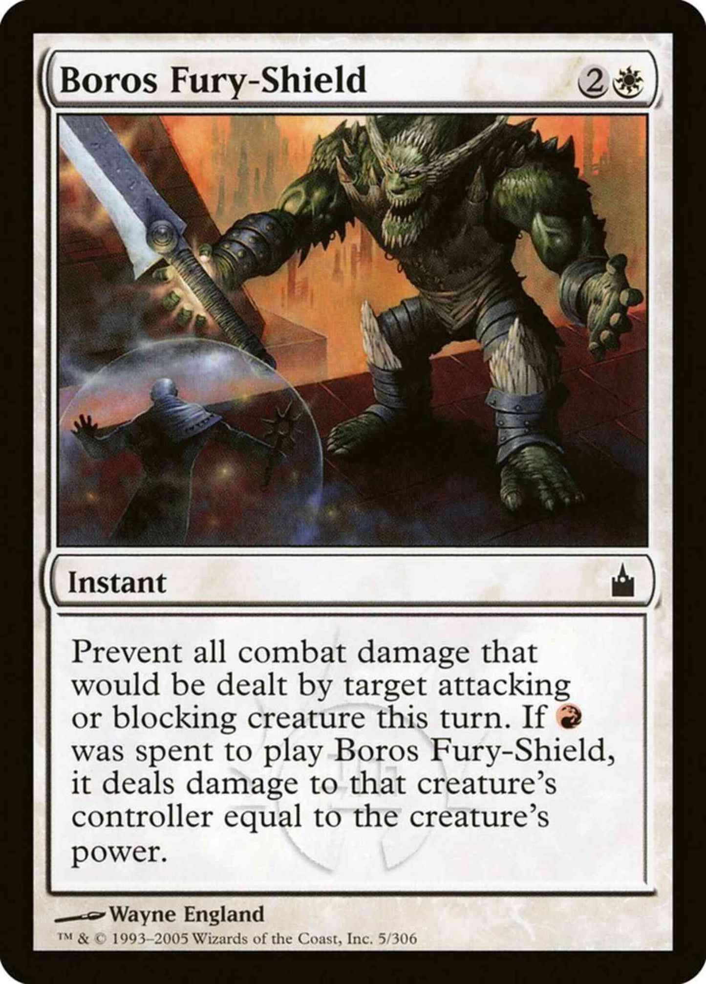 Boros Fury-Shield [5] [Ravnica City Of Guilds] [Non-Foil]