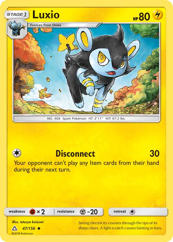 Luxio - 47/156 - Uncommon [sm5-47] [Reverse Holo]