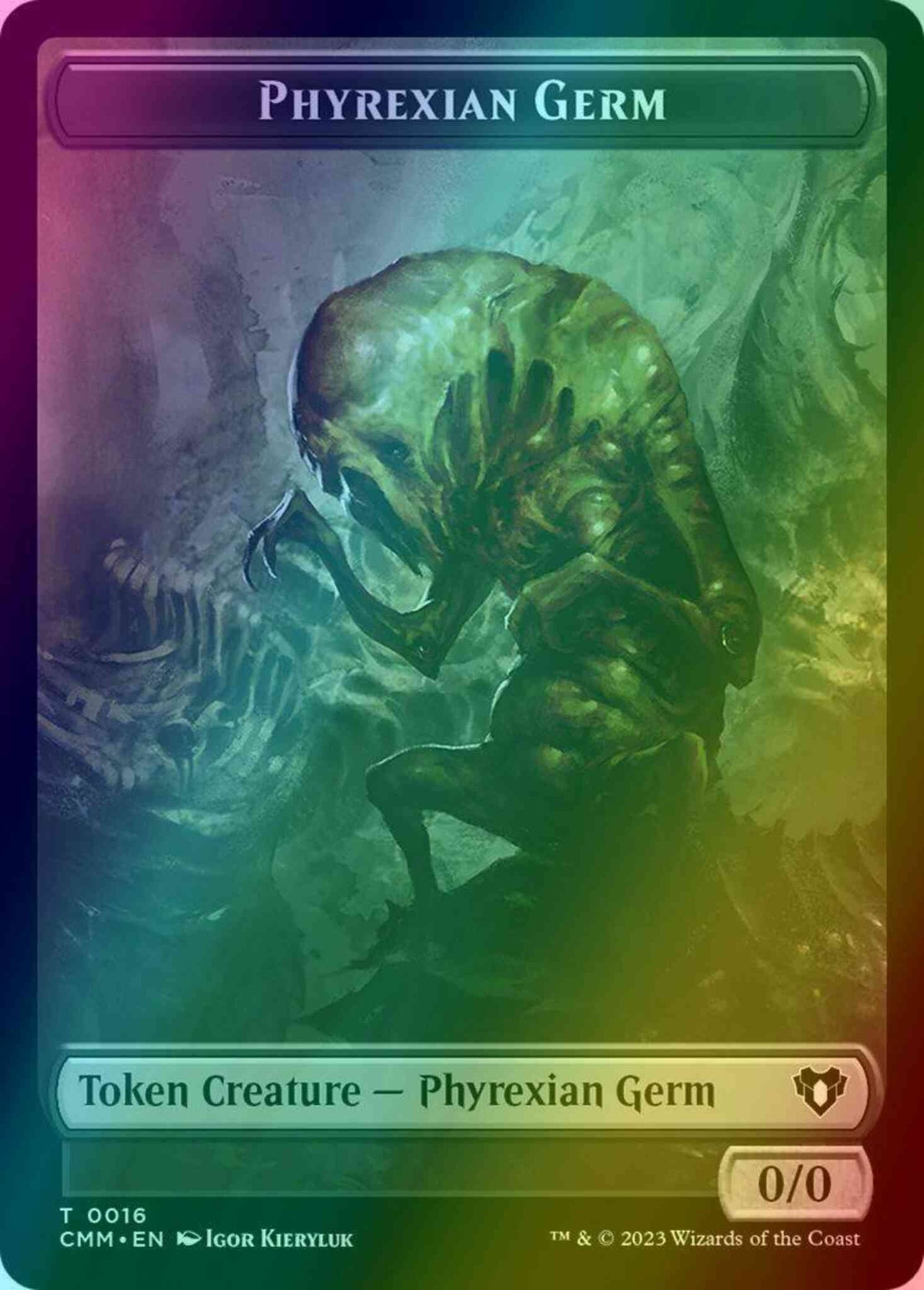 Phyrexian Germ Token (16) // Soldier Token (09) [Commander Masters: Tokens] [Foil]