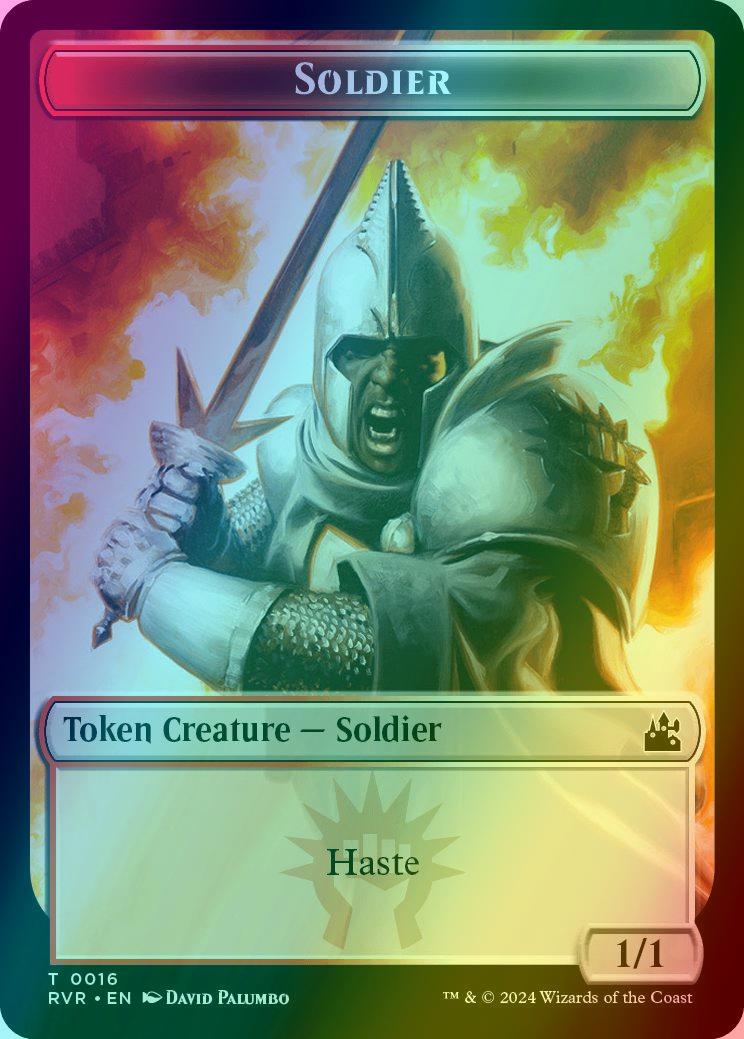 Bird Token (01) // Soldier Token (16) [Ravnica Remastered: Tokens] [Foil]