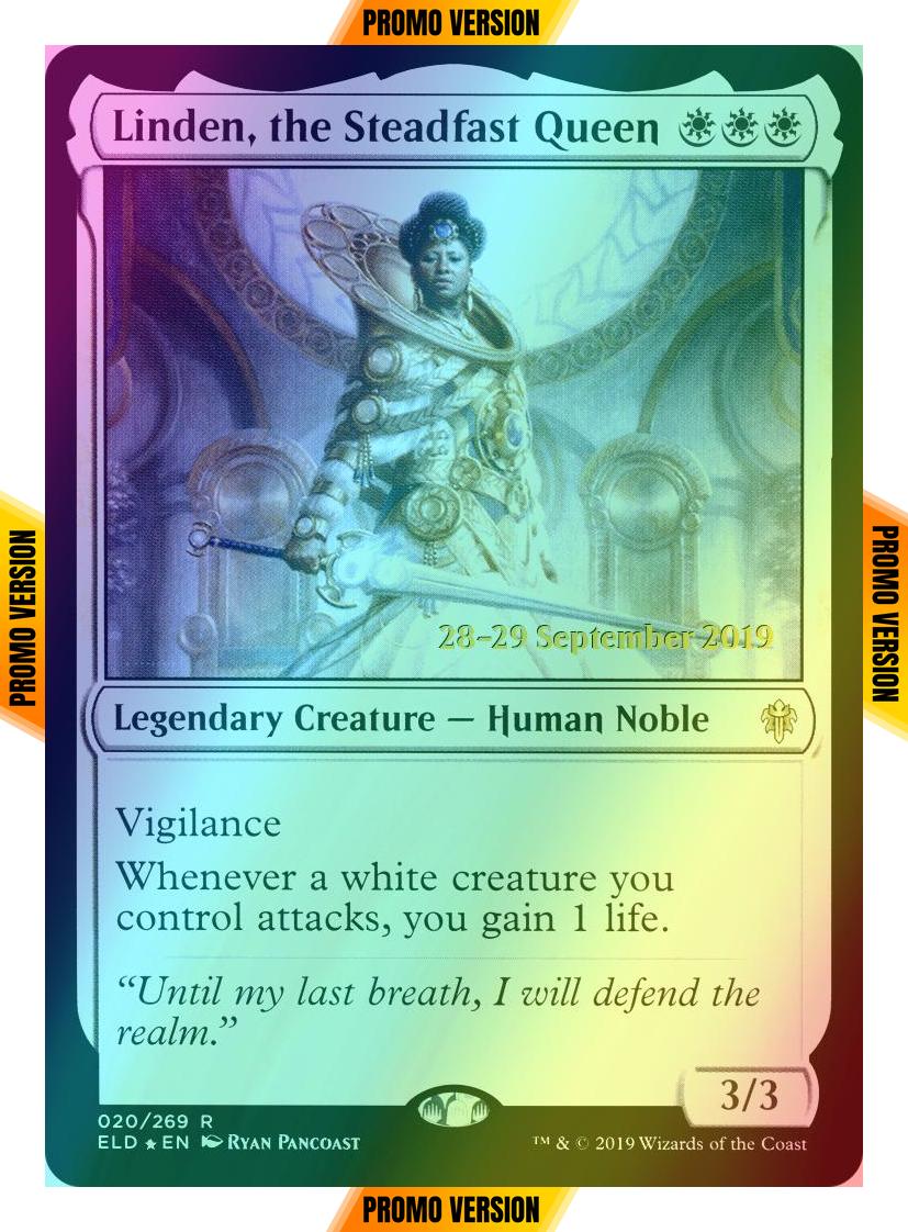 Linden, the Steadfast Queen [20s] [Throne of Eldraine Promos] [Foil]