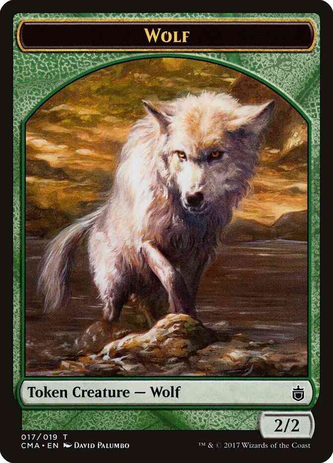 Wolf Token [17] [Commander Anthology Tokens] [Non-Foil]