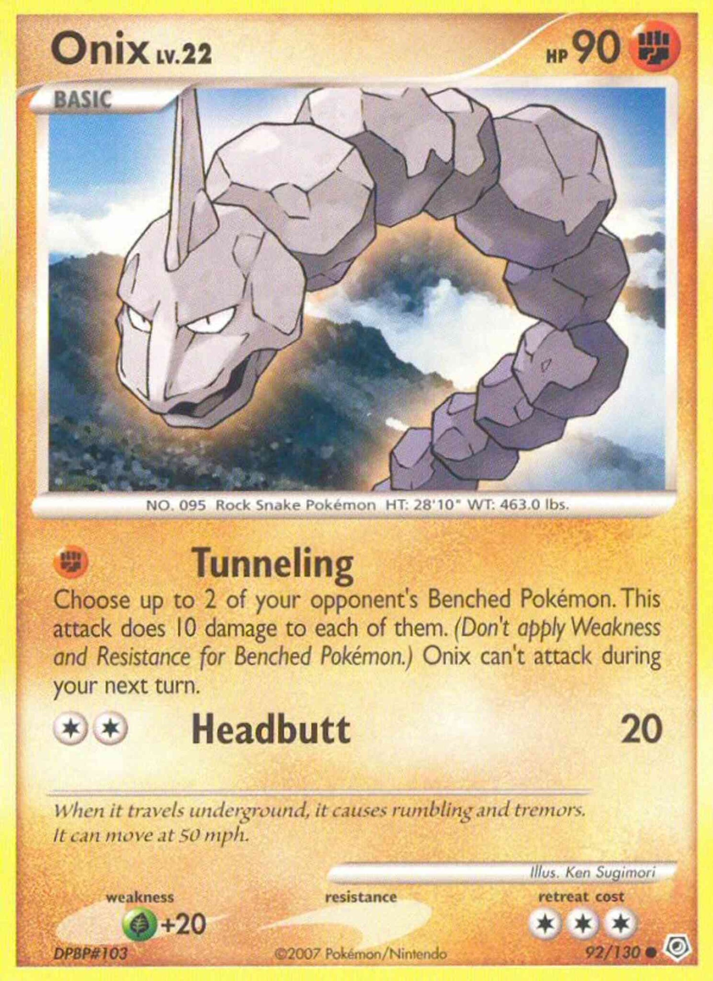 Onix - 92/130 - Common [dp1-92] [Non-Holo]