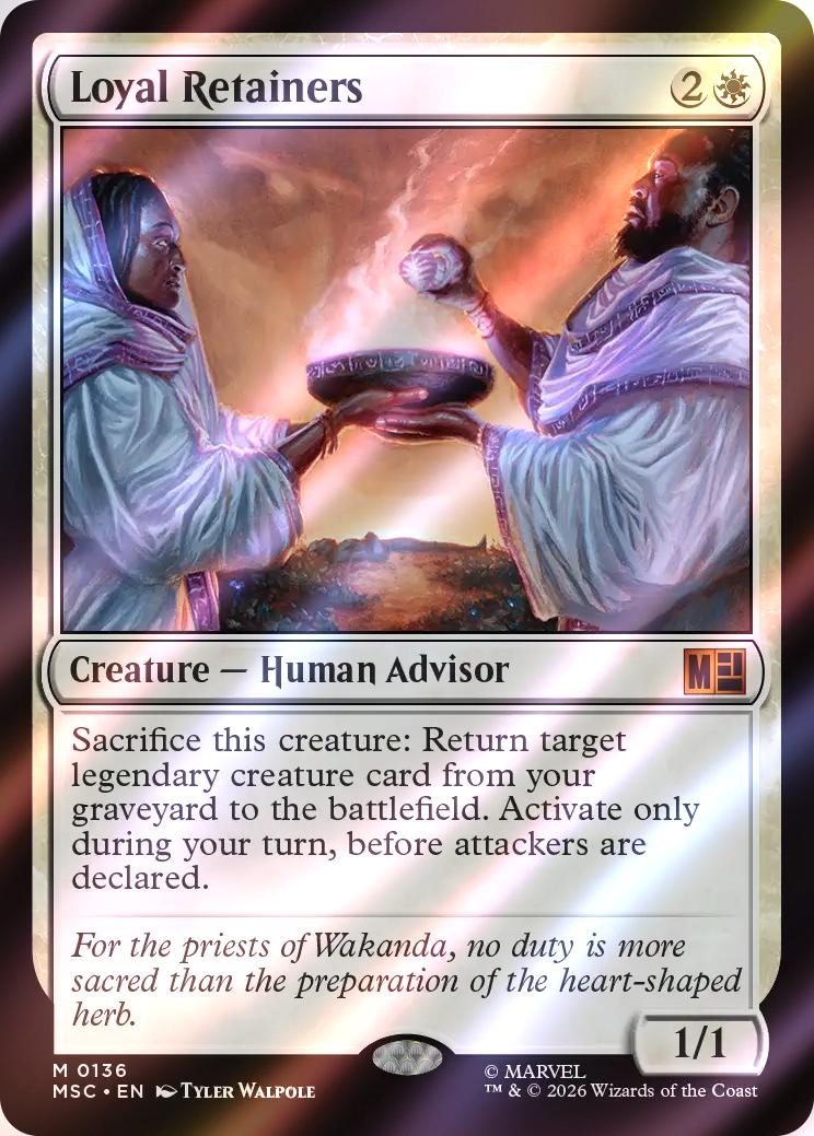 Loyal Retainers [136] [Marvel Super Heroes: Commander] [Surge Foil]