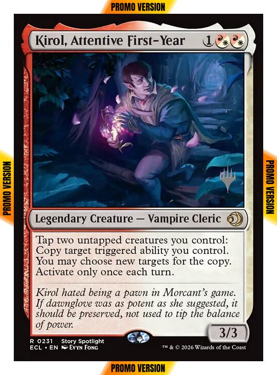Kirol, Attentive First-Year [231p] [Promo Pack] [Lorwyn Eclipsed: Promos] [Non-Foil]