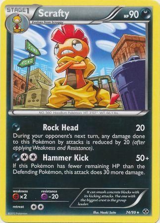Scrafty - Theme Deck - 74/99 - Rare [bw4-74] [Non-Holo]