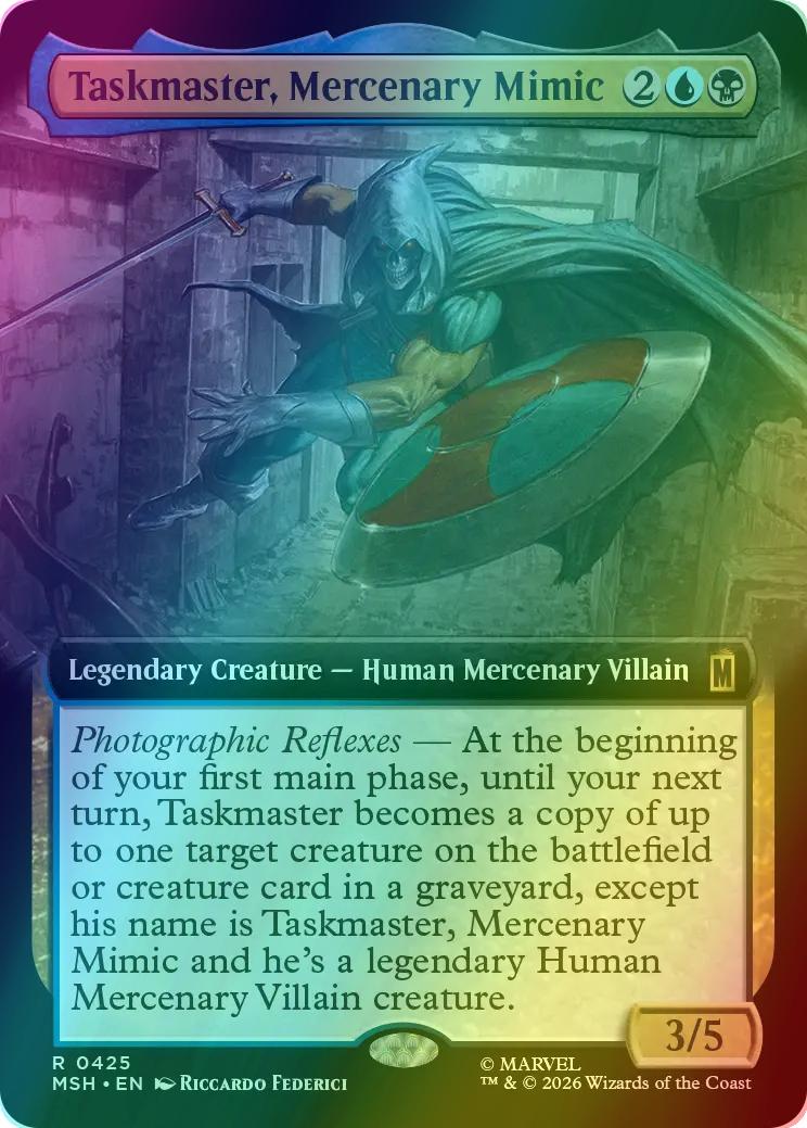 Taskmaster, Mercenary Mimic [425] [Extended Art] [Marvel Super Heroes] [Foil]