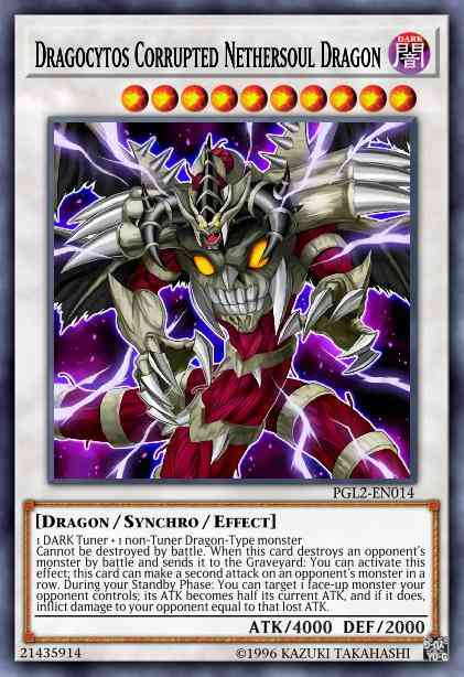 Dragocytos Corrupted Nethersoul Dragon - PGL2-EN014 - Gold Secret Rare - Unlimited