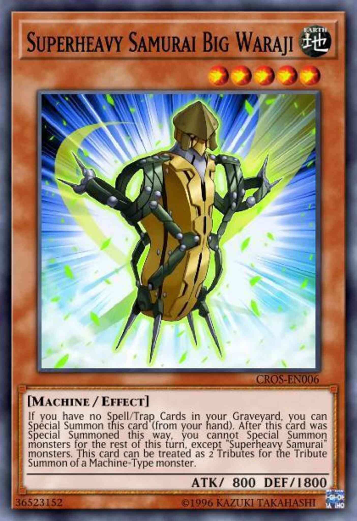 Superheavy Samurai Big Waraji - SP17-EN009 - Starfoil Rare - 1st Edition