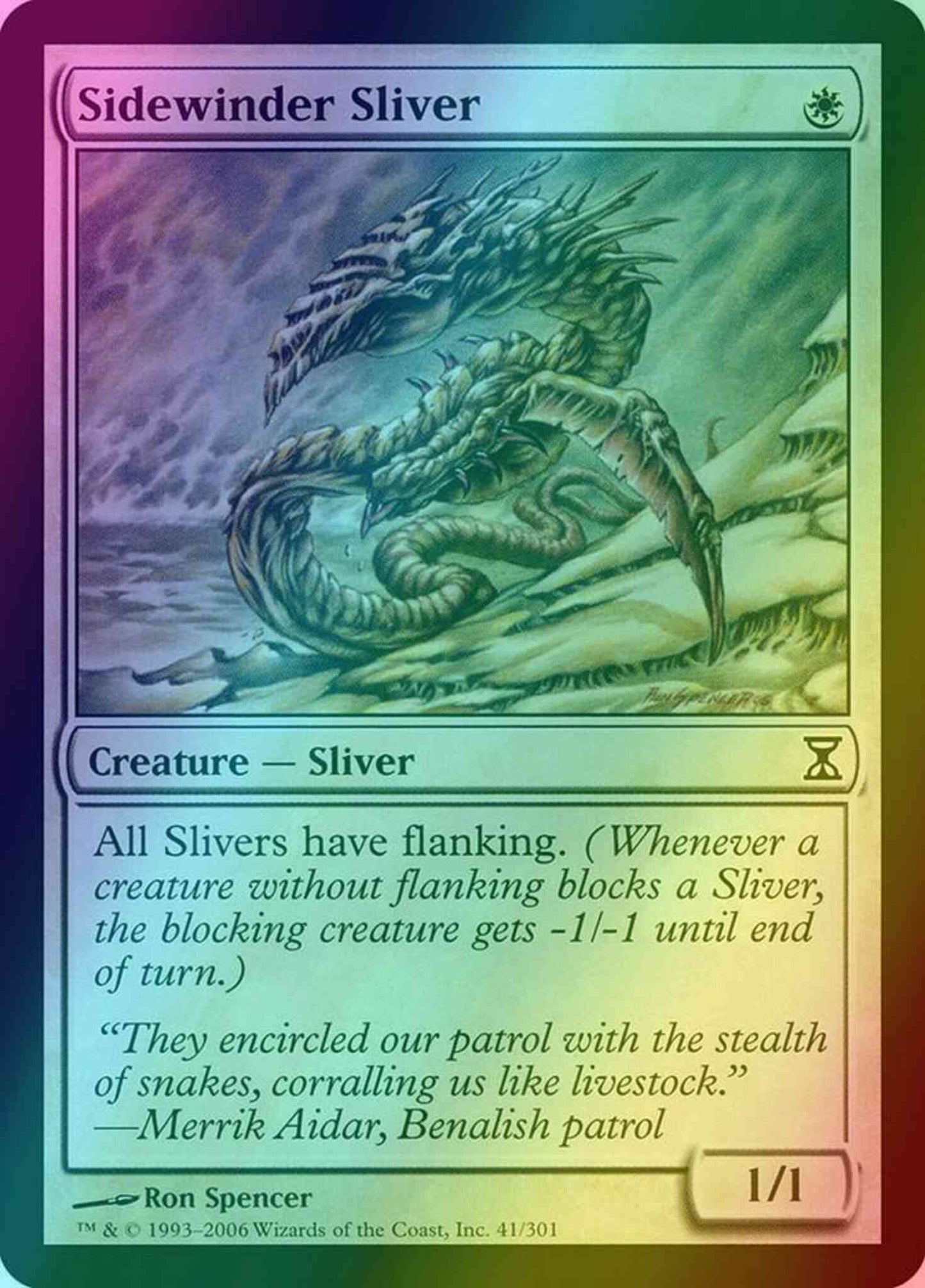 Sidewinder Sliver [41] [Time Spiral] [Foil]
